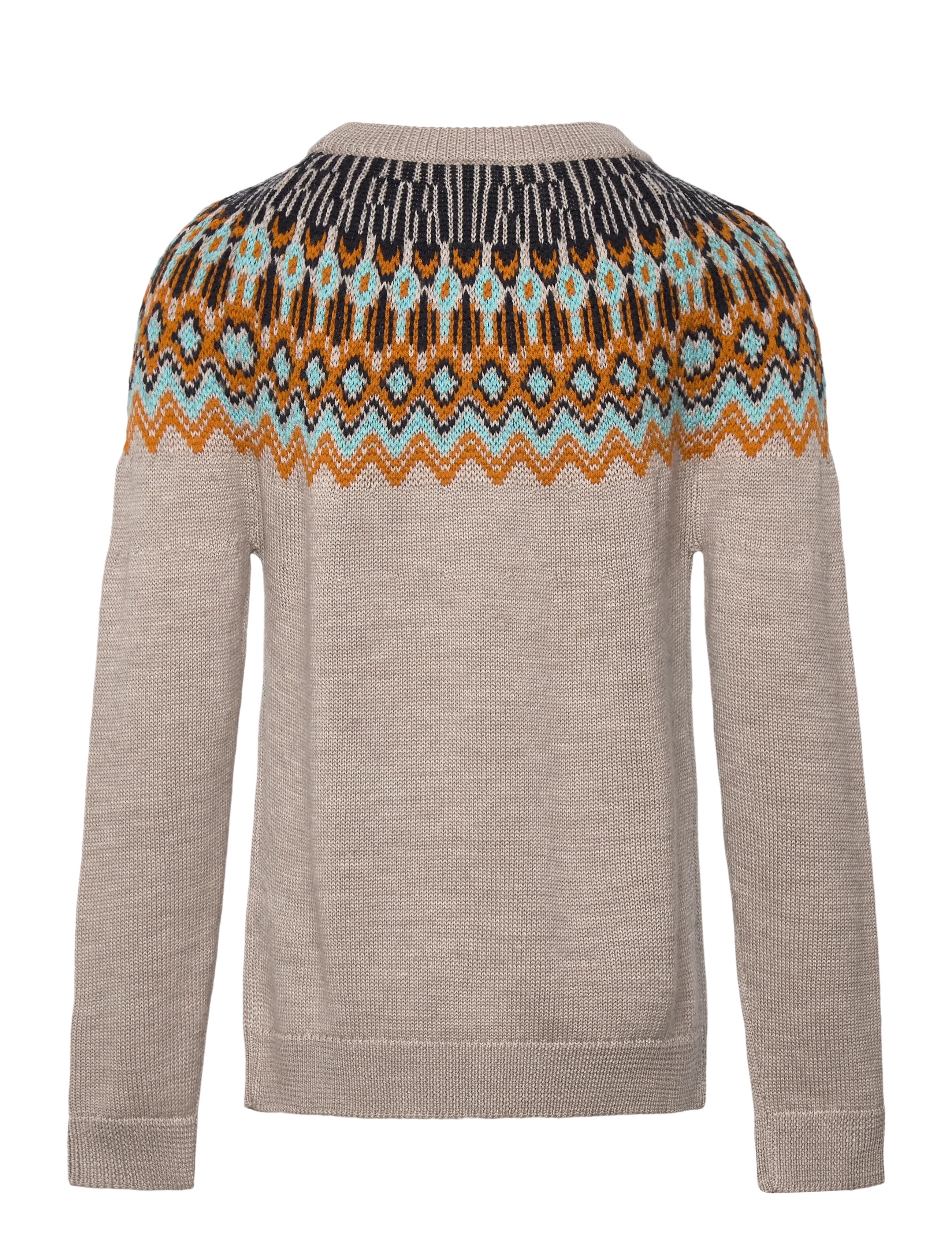FUB - Fair Isle Sweater - jumpers - oat melange - 1