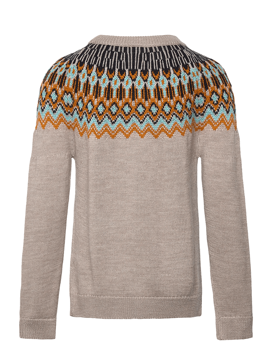 FUB - Fair Isle Sweater - stickade tröjor - oat melange - 1