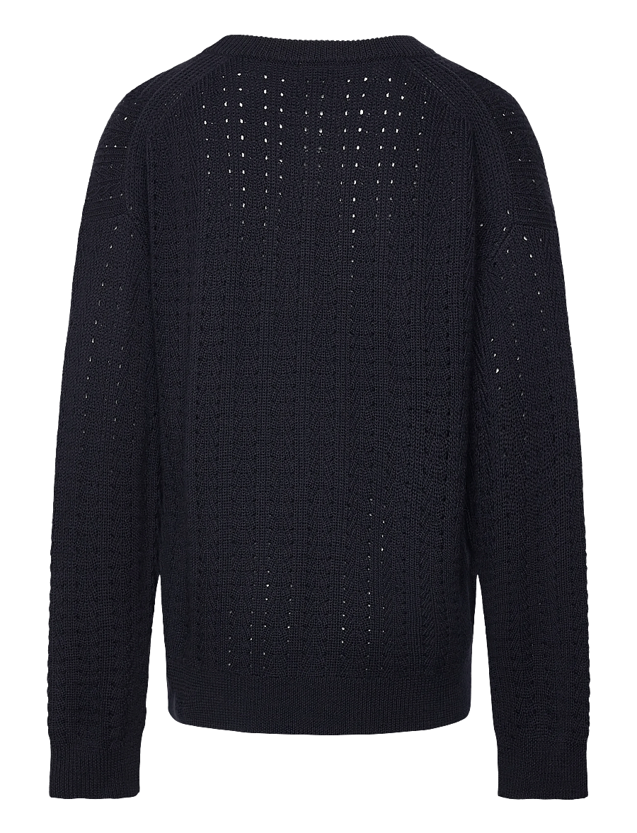 FUB - Structure Sweater - džemprid - dark navy - 1