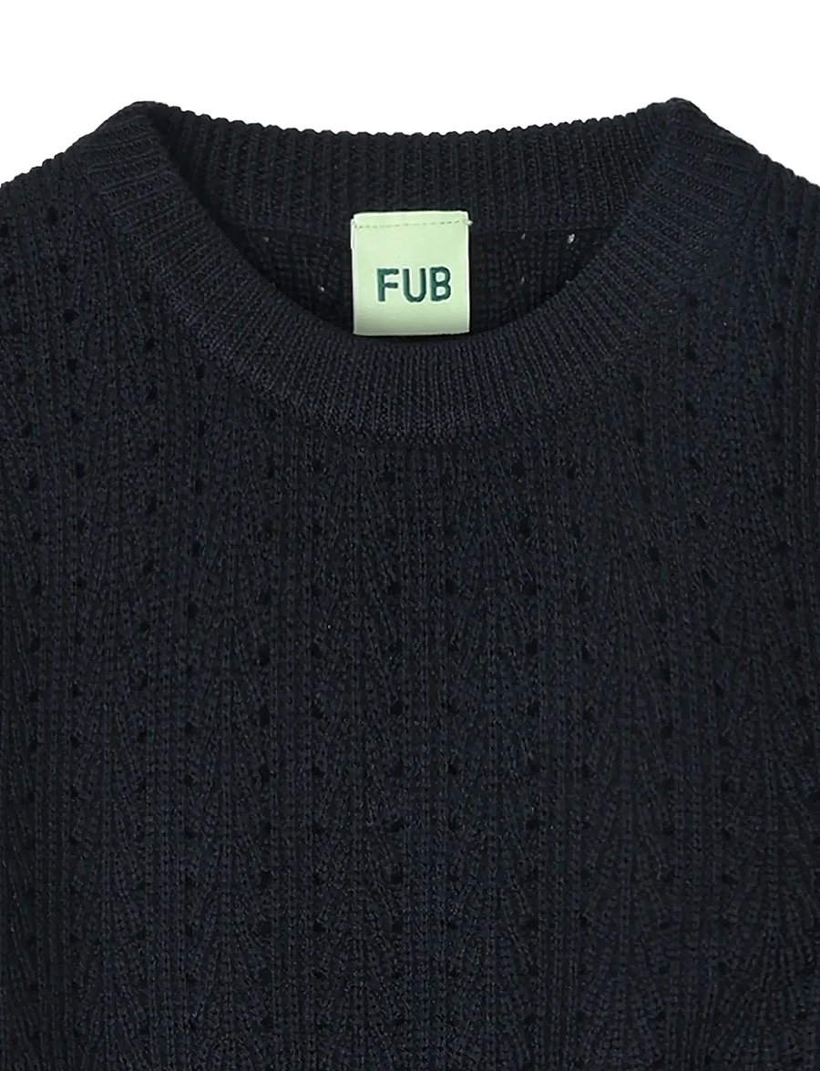 FUB - Structure Sweater - džemprid - dark navy - 2