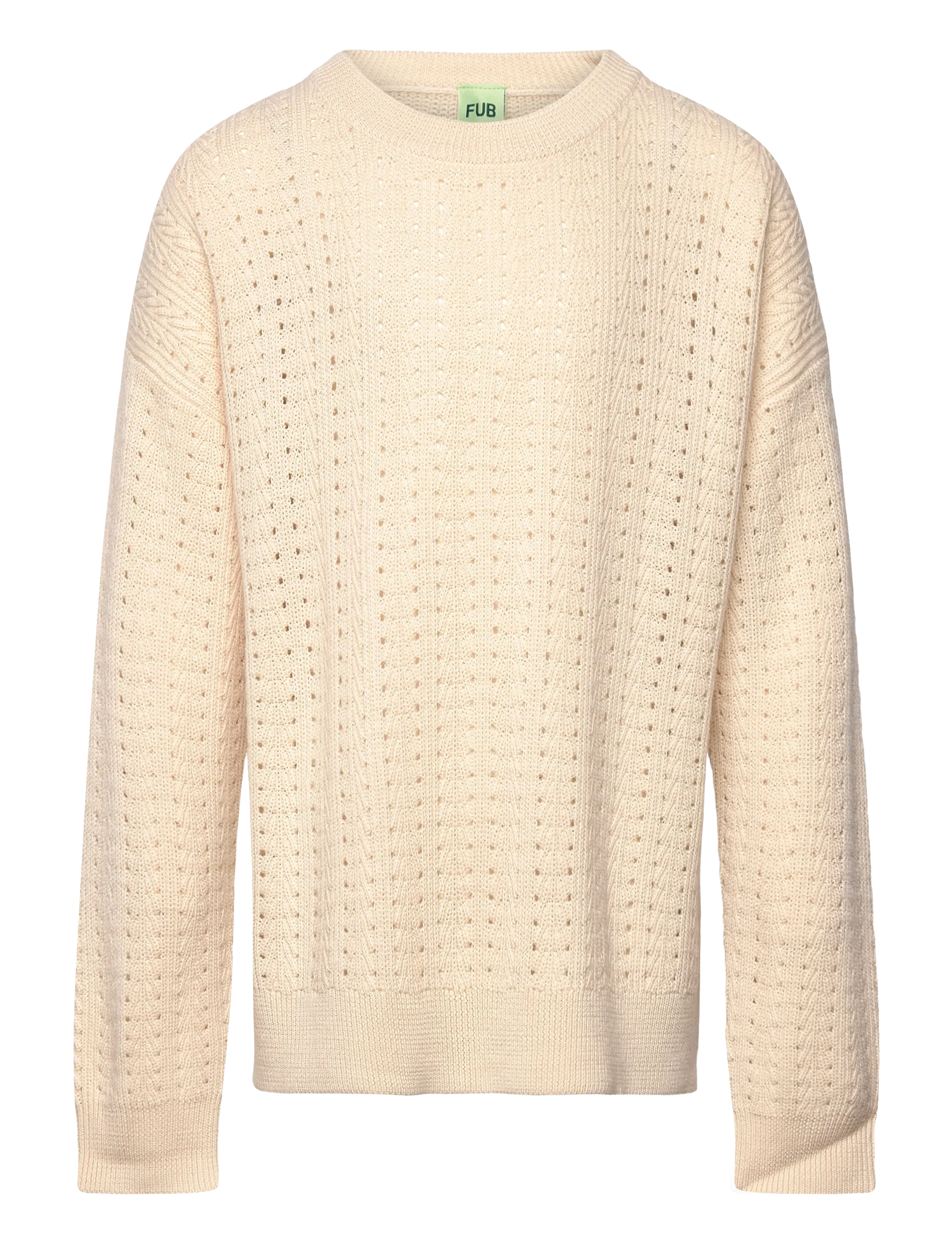 FUB Structure Pullover Cream - 130 - Kinder