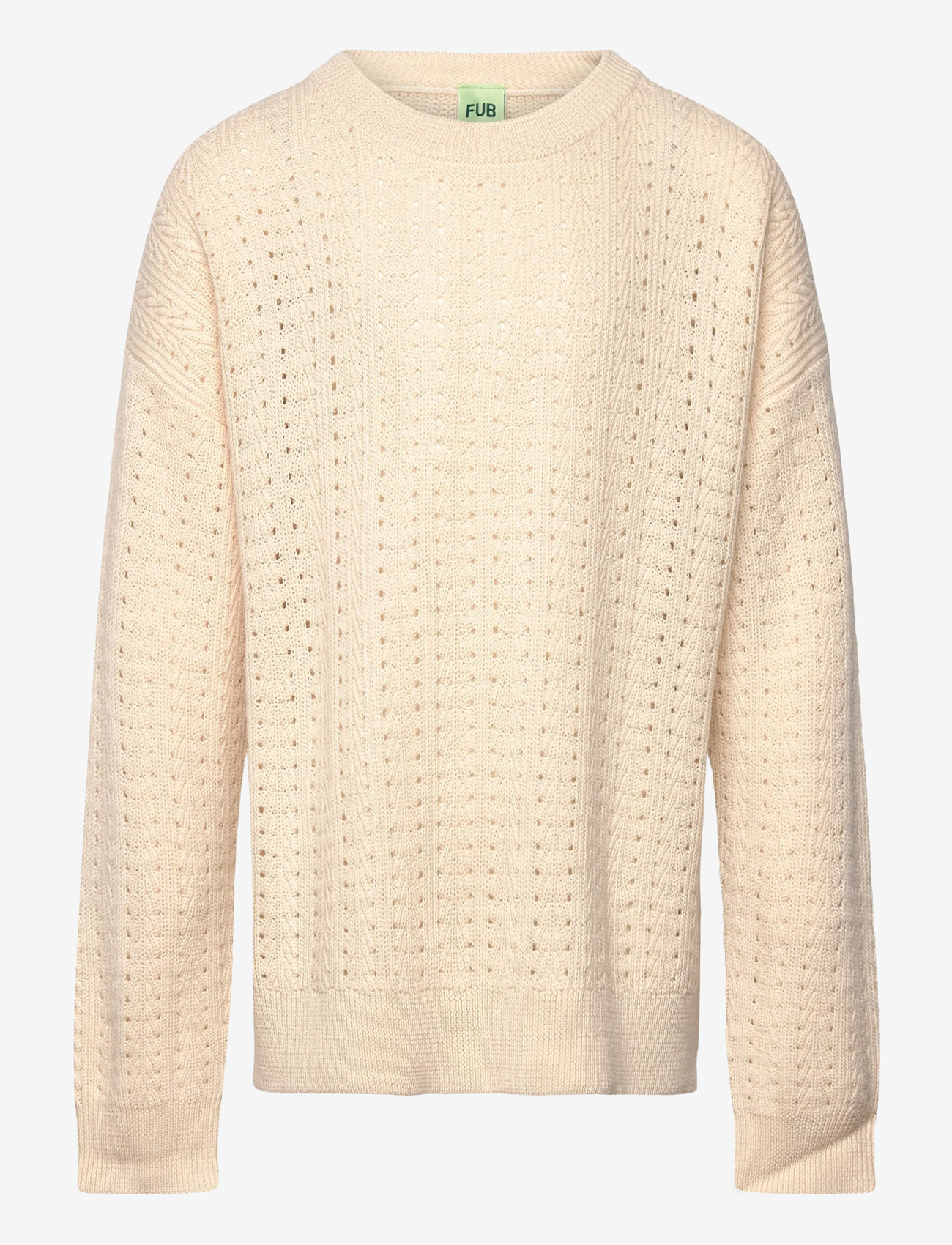 FUB - Structure Sweater - trøjer - ecru - 0