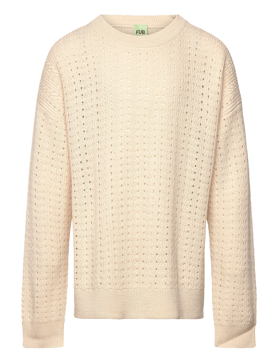 FUB - Structure Sweater - pullover - ecru - 0