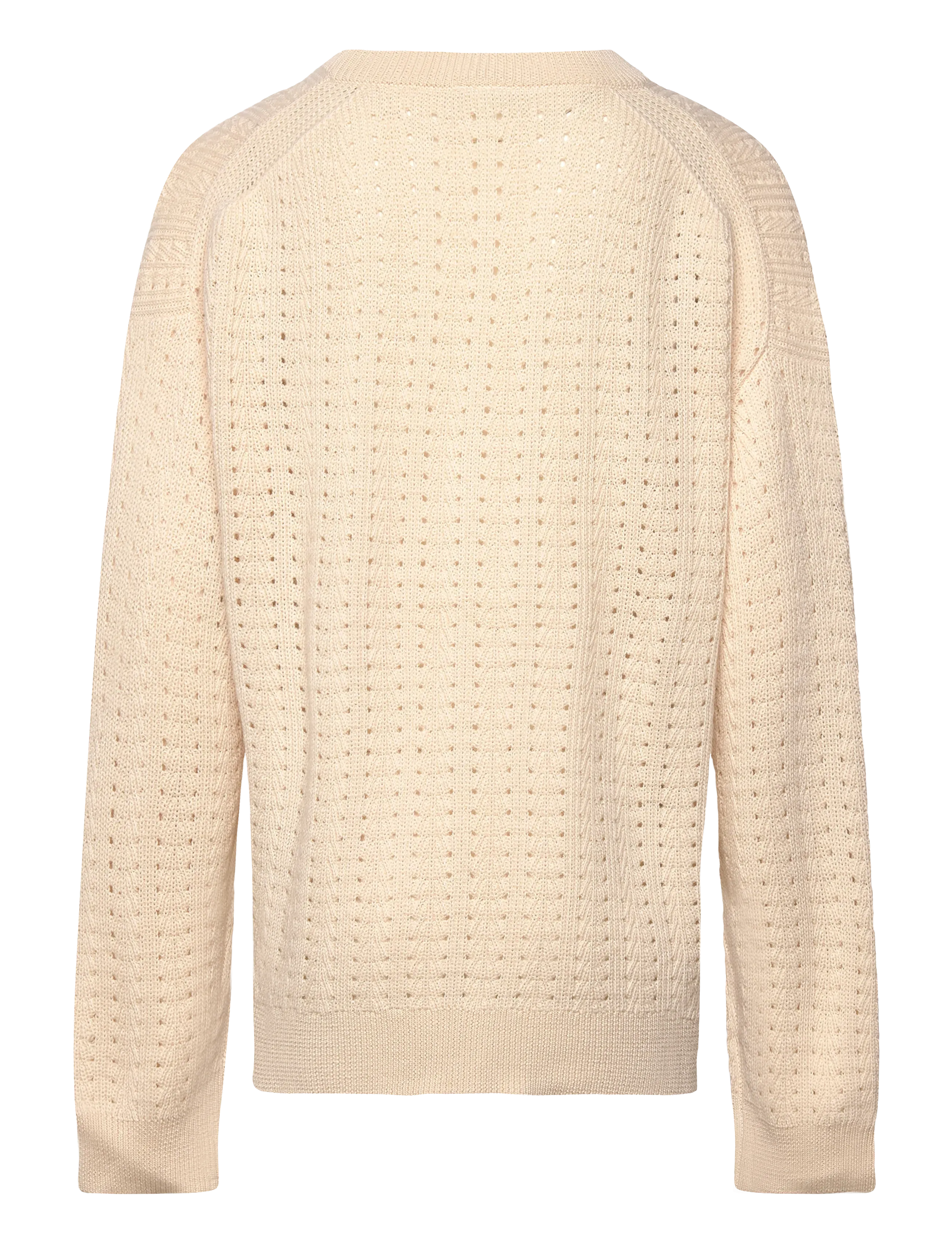 FUB - Structure Sweater - tröjor - ecru - 1