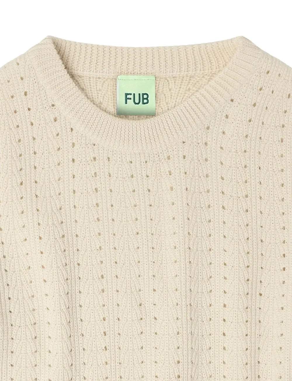FUB - Structure Sweater - pullover - ecru - 2
