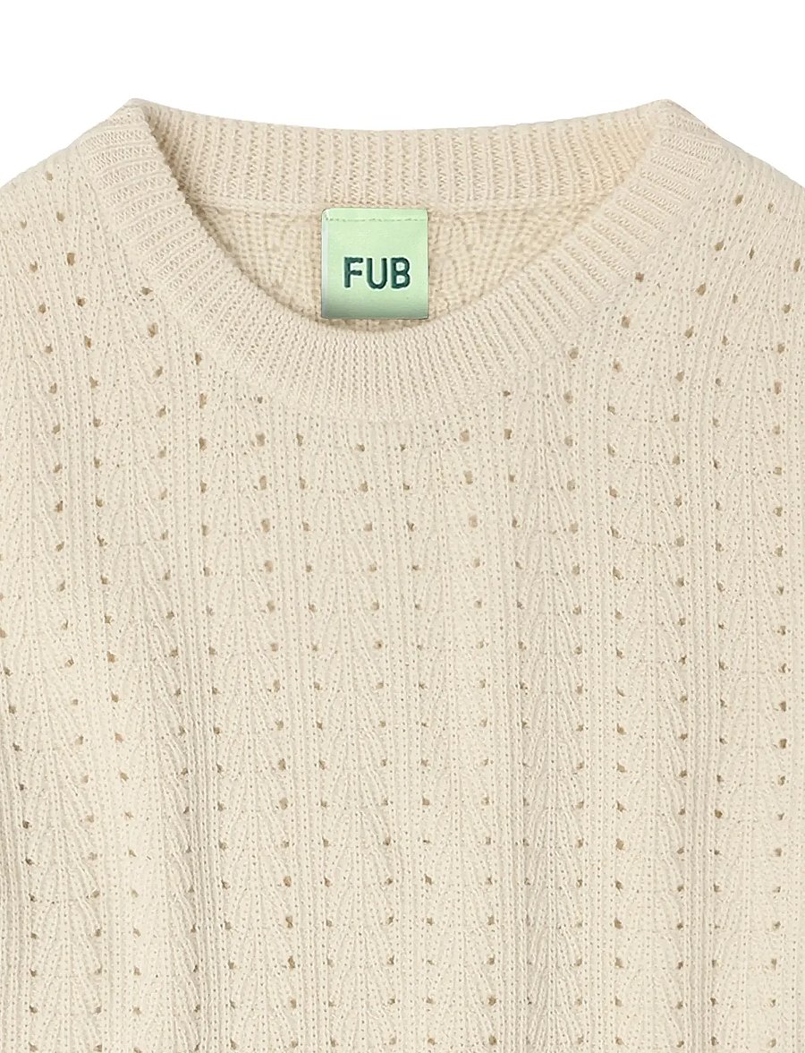 FUB - Structure Sweater - pullover - ecru - 2