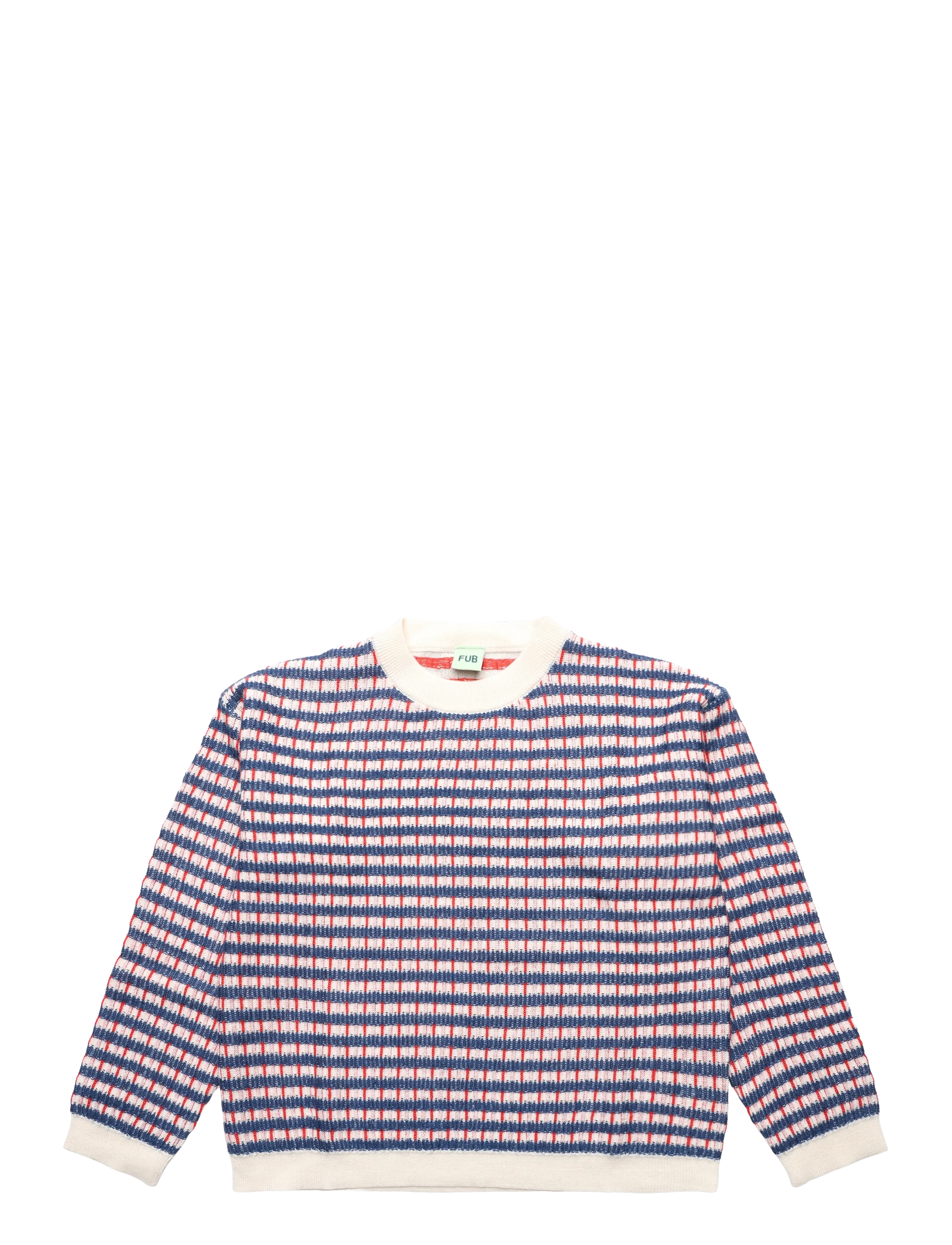 FUB Multi Sweater - Trøjer - ERCU/DEEP INDIGO/CLASSIC RED / pink/rose
