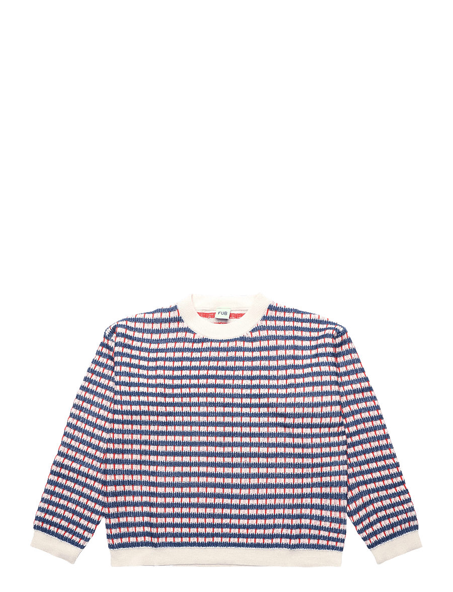 FUB - Multi Sweater - trøjer - ercu/deep indigo/classic red - 0