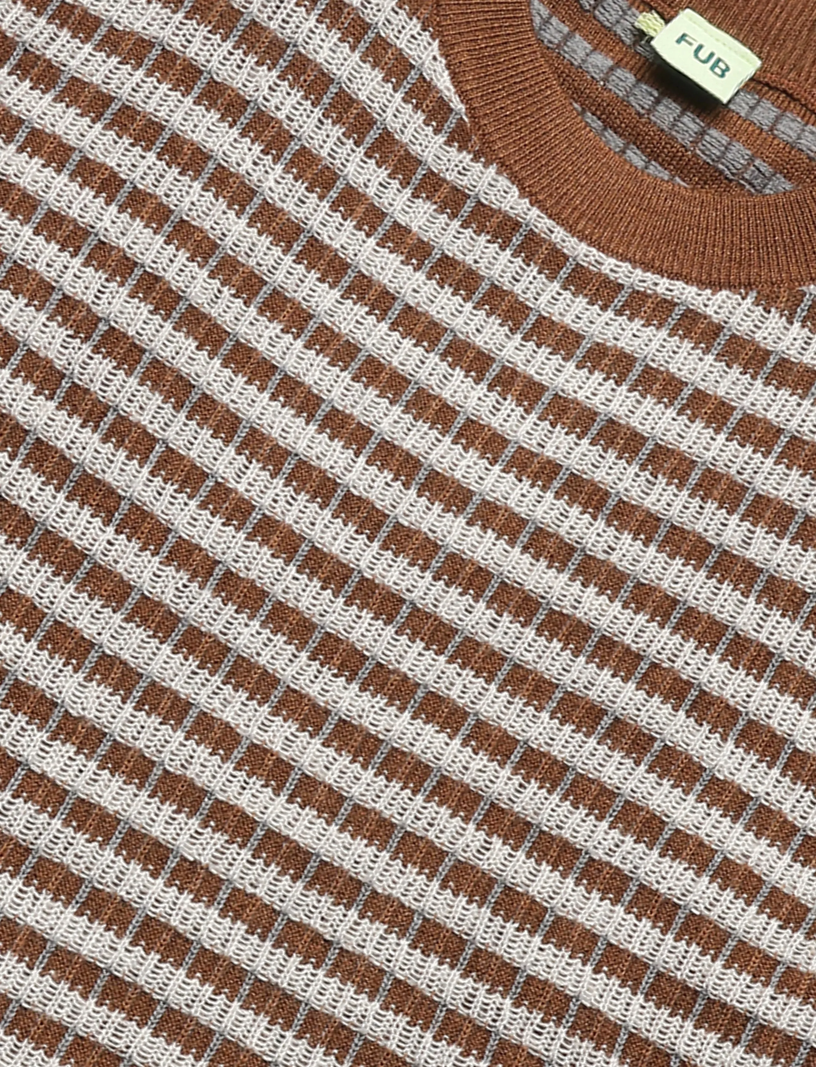 FUB - Multi Sweater - trøjer - hazel melange/ light grey melange/steel - 2