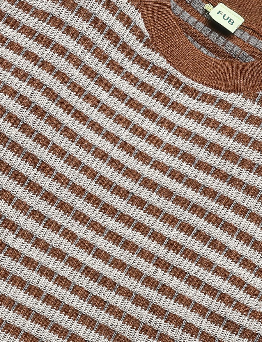 FUB - Multi Sweater - trøjer - hazel melange/ light grey melange/steel - 2