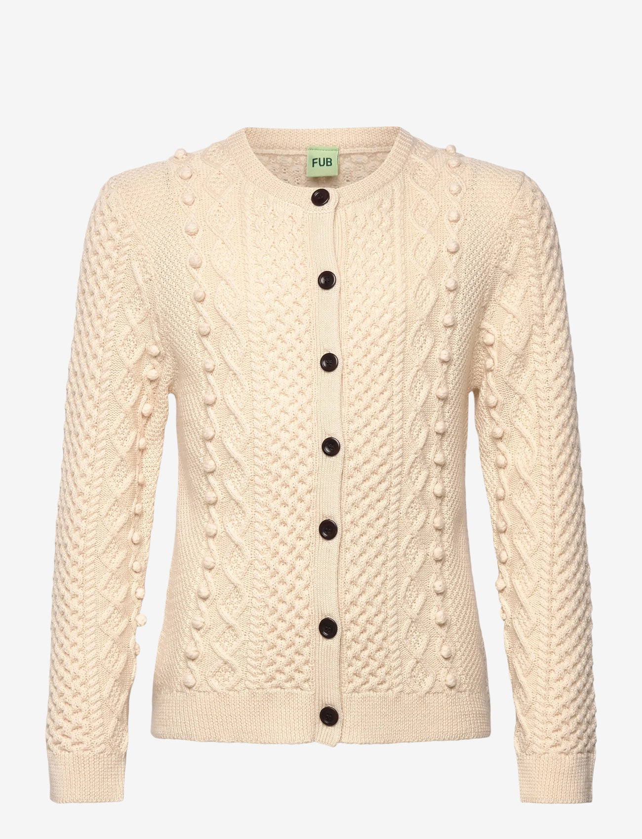 FUB - Aran Cardigan - cardigans - ecru - 0