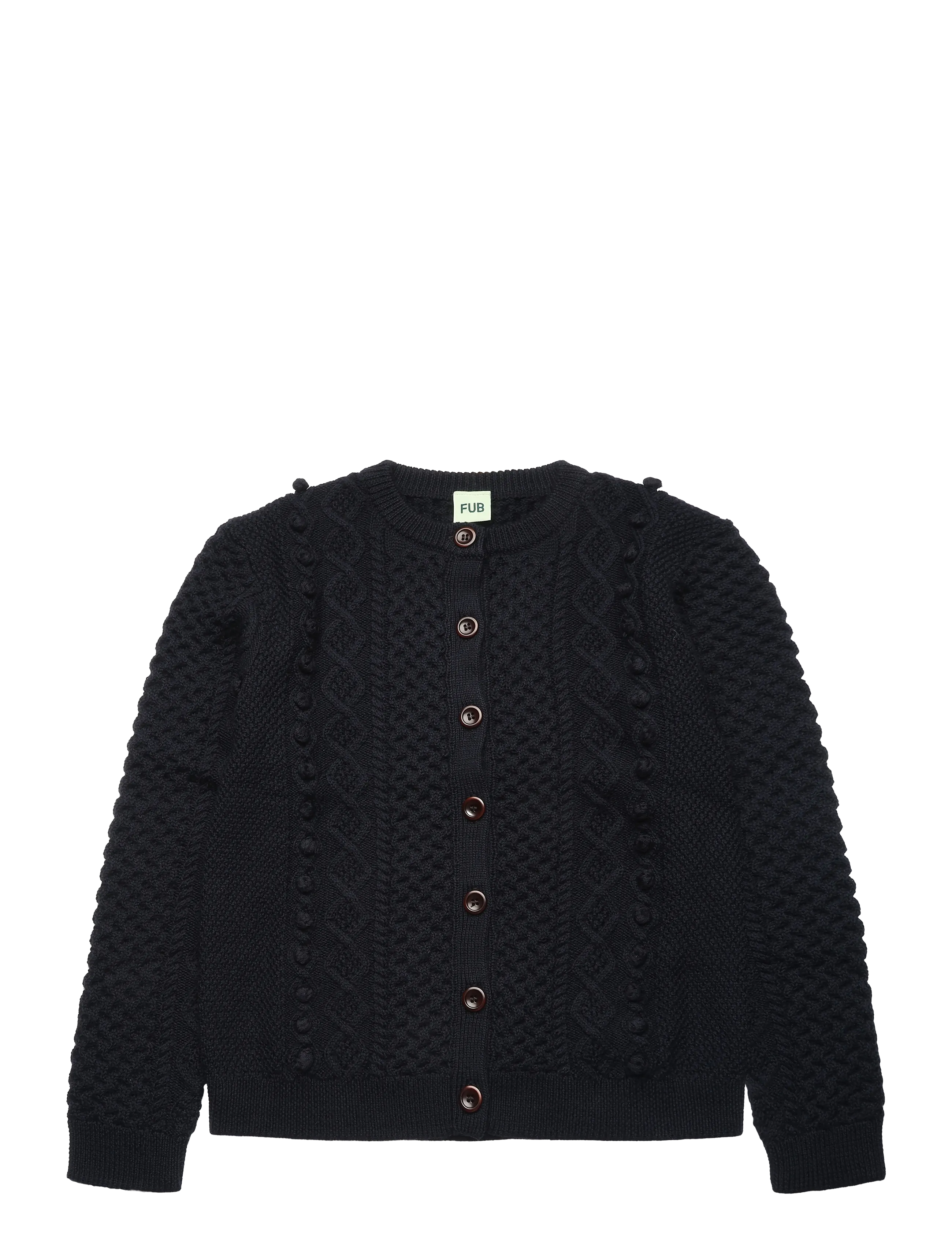 FUB Aran Cardigan - Riided - DARK NAVY / navy