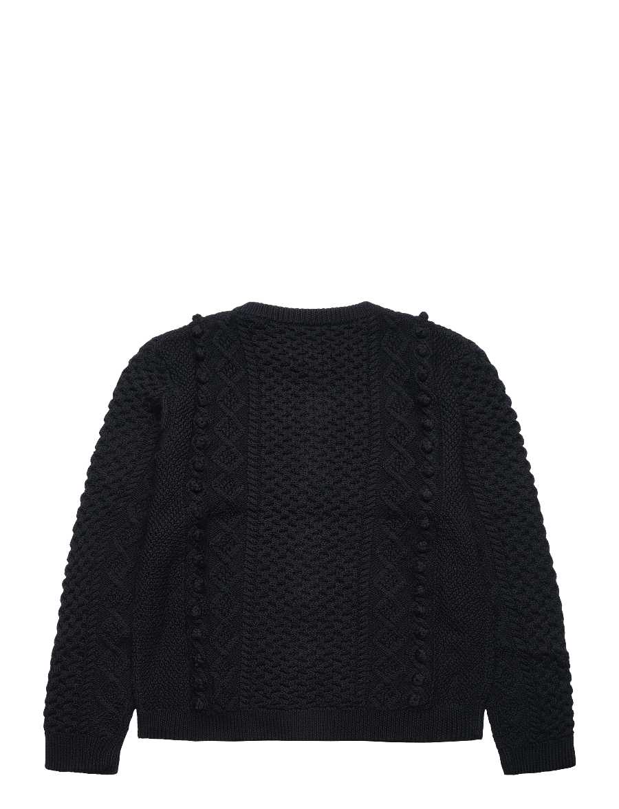 FUB - Aran Cardigan - hnepptar peysur - dark navy - 1