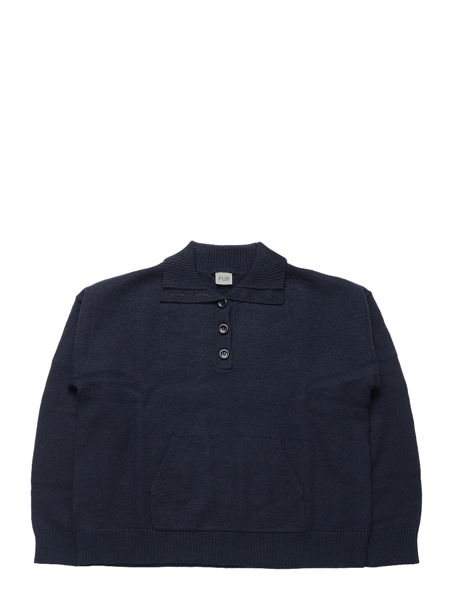 FUB - Felted Anorak - trøjer - dark navy - 0