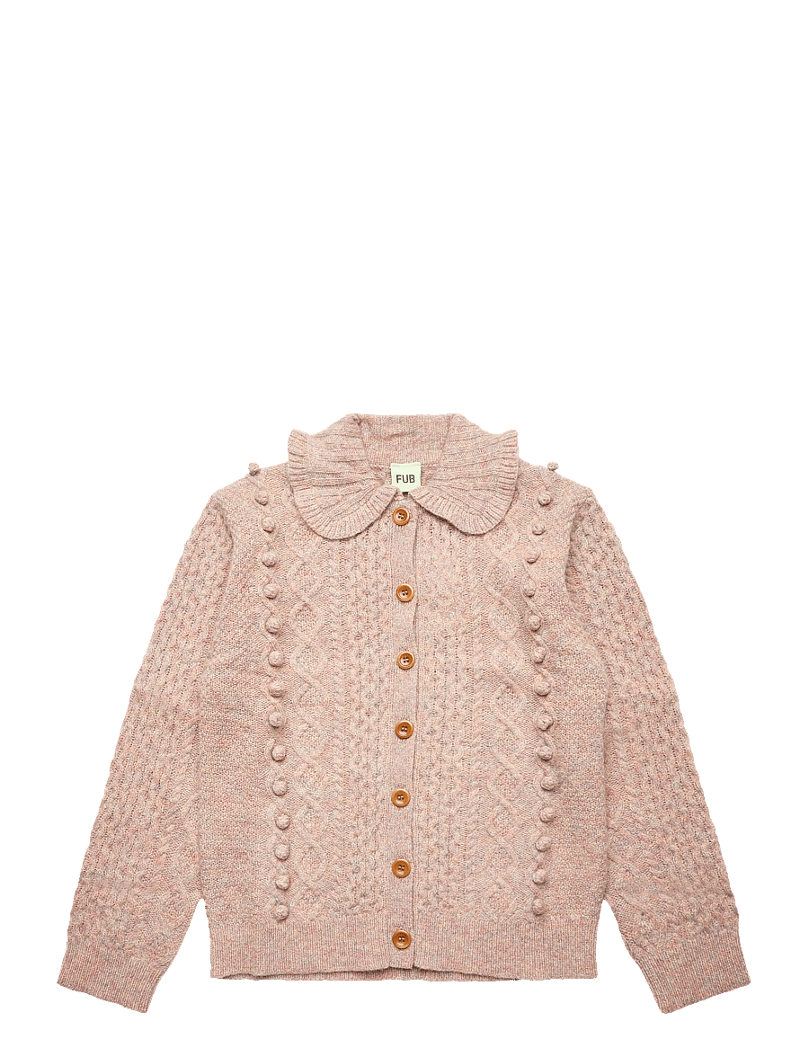 FUB - Lambswool Aran Cardigan - kardiganid - tivoli - 0