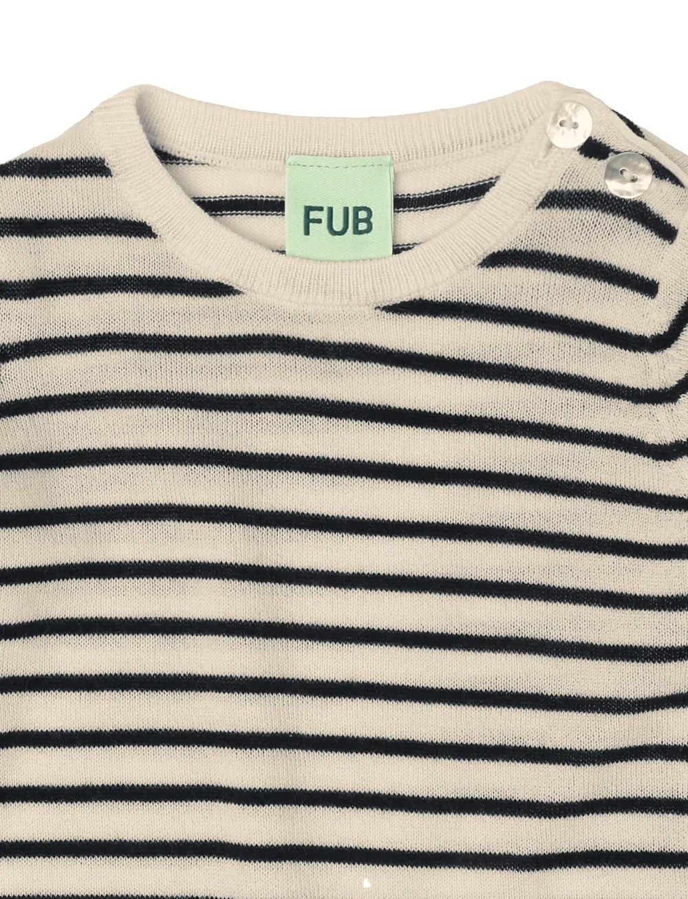 FUB - Baby Body - långärmade bodysuits - ecru/dark navy - 1