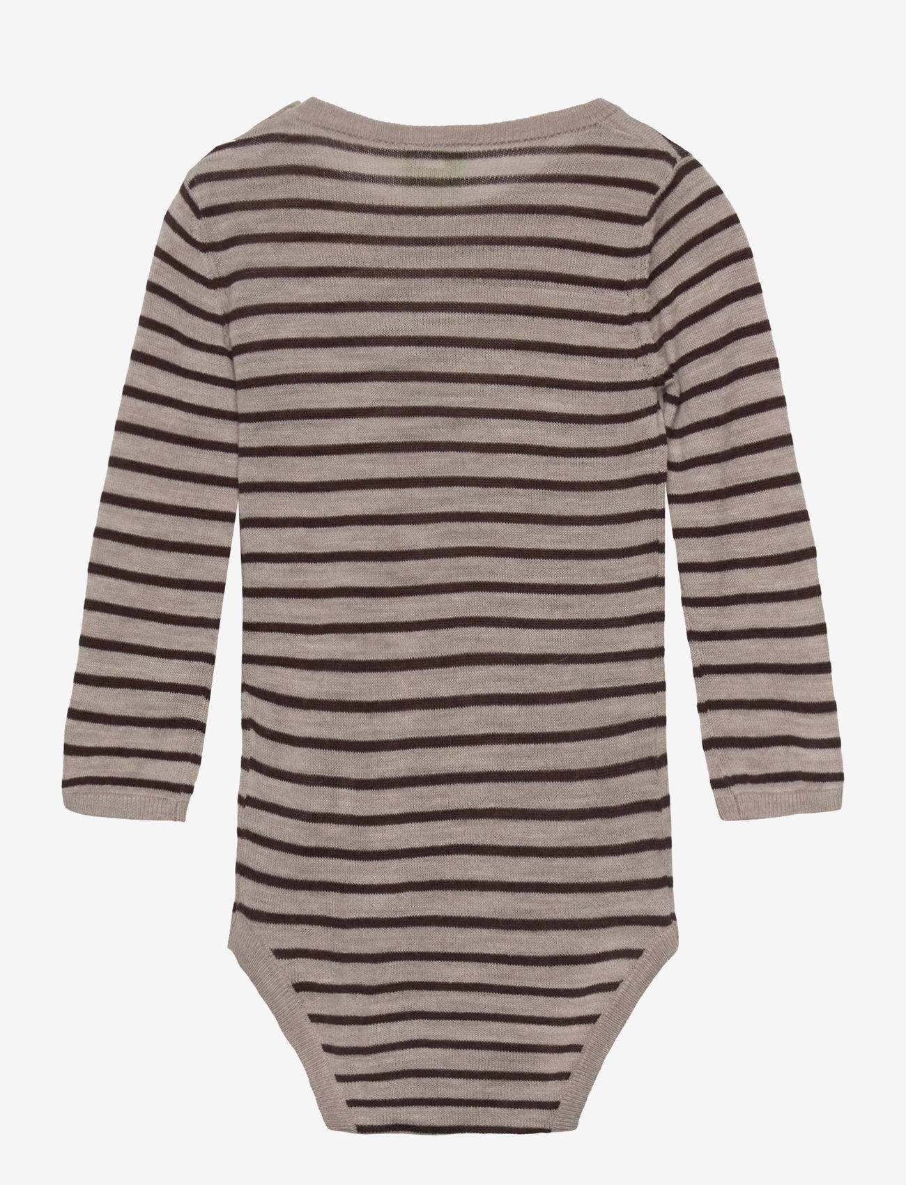 FUB - Baby Body - langærmede bodyer - oat melange/mocca - 1