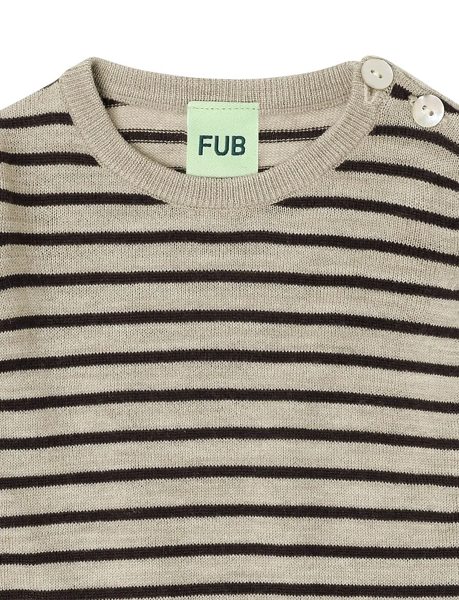 FUB - Baby Body - langärmelige bodys - oat melange/mocca - 2