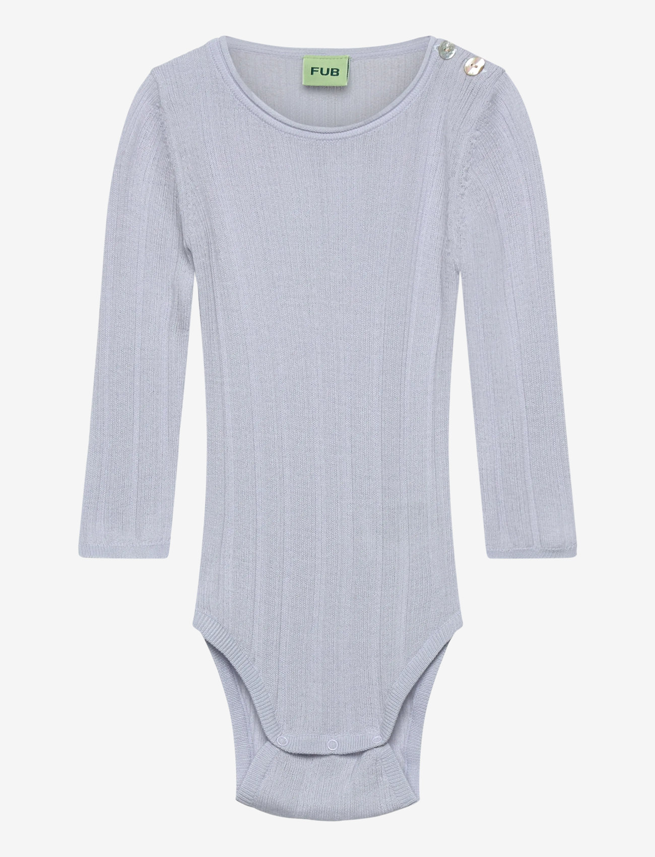 FUB - Baby Rib Body - pikkade varrukatega bodid - baby blue - 0