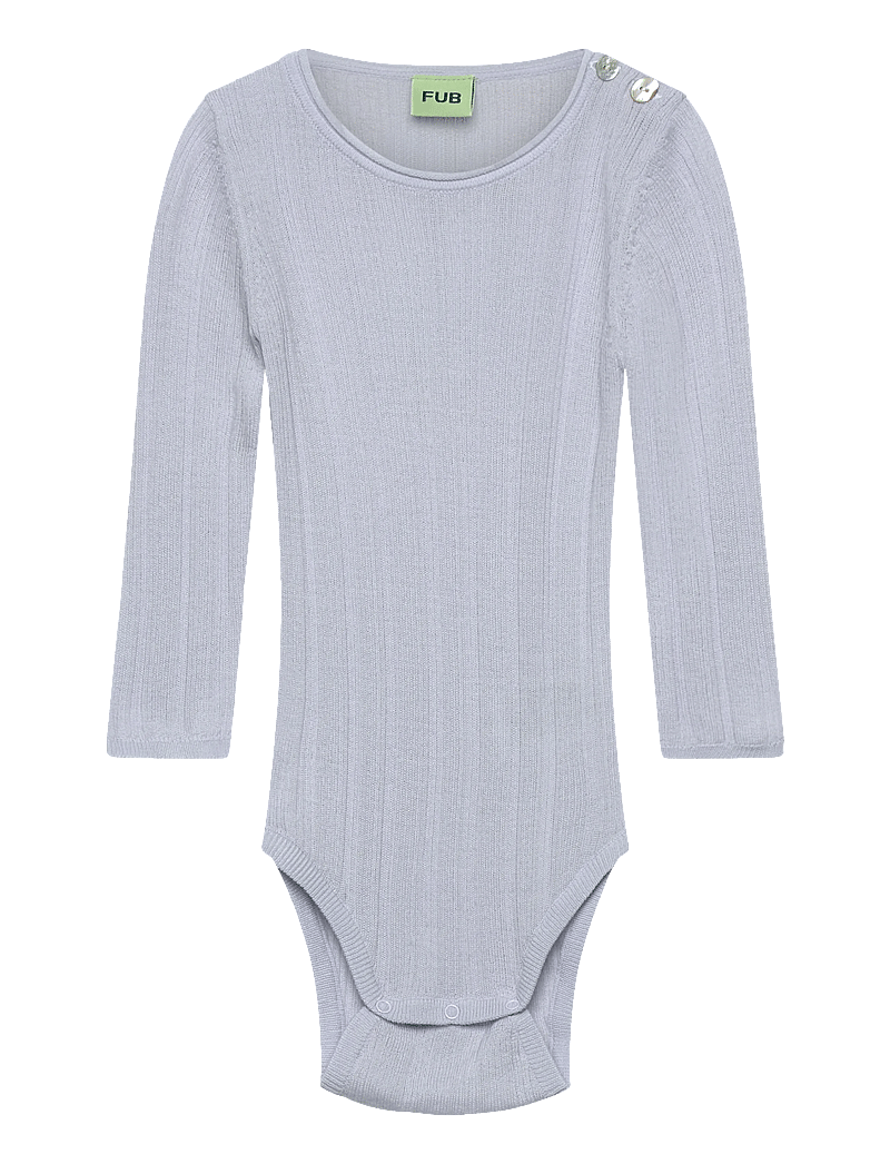 FUB - Baby Rib Body - pikkade varrukatega bodid - baby blue - 0