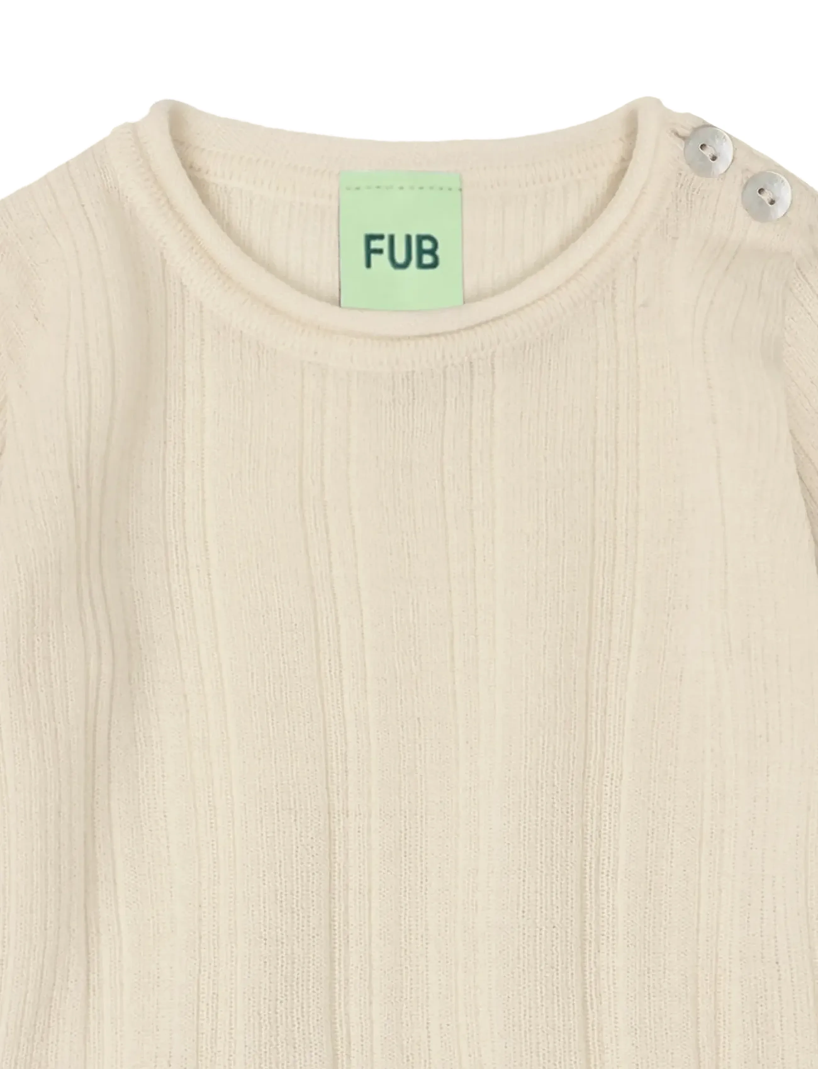FUB - Baby Rib Body - langärmelige bodys - ecru - 2
