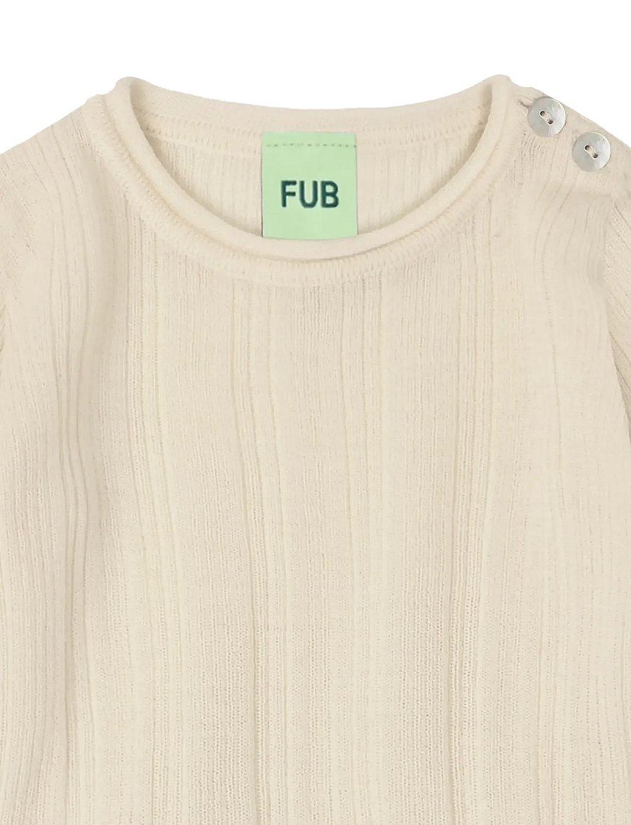FUB - Baby Rib Body - langärmelige bodys - ecru - 2