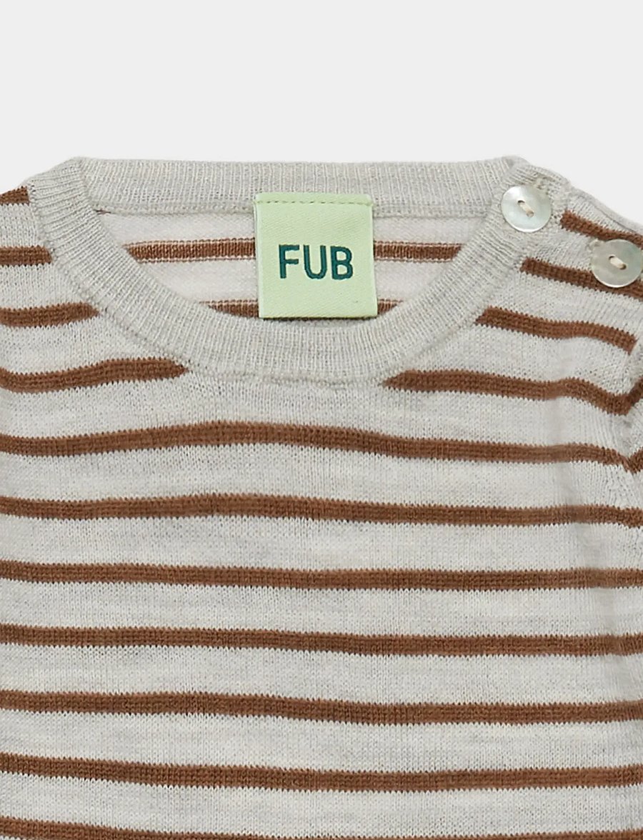 FUB - Baby Body - beebi alusriided - light grey melange/hazel melange - 1