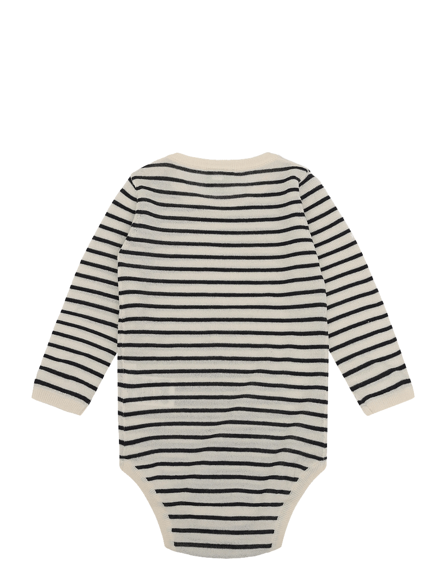 FUB - Baby Body - uldundertøj baby - ecru/dark navy - 1