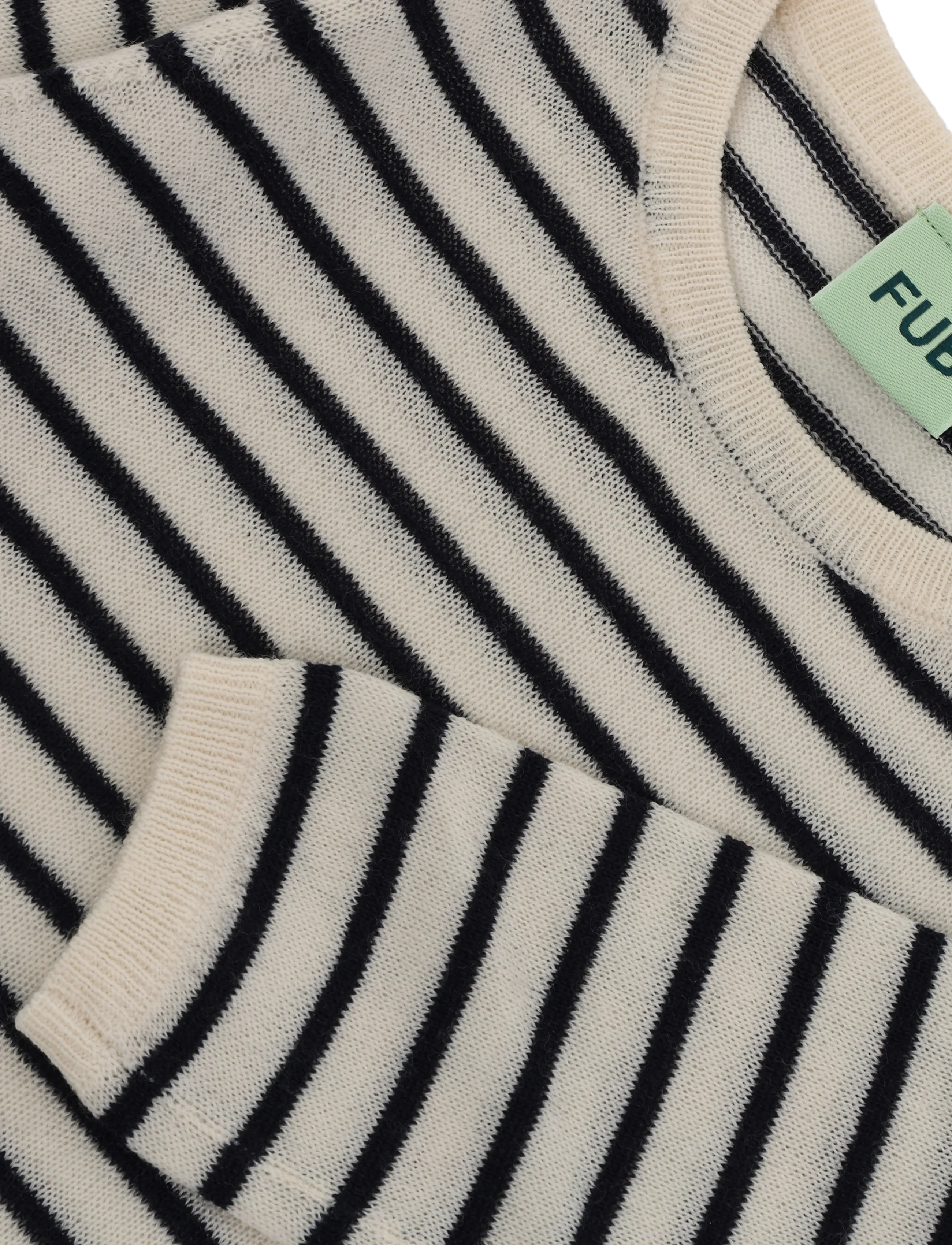 FUB - Baby Body - uldundertøj baby - ecru/dark navy - 2