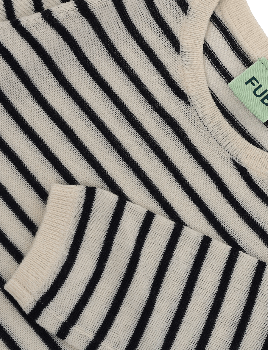 FUB - Baby Body - uldundertøj baby - ecru/dark navy - 2