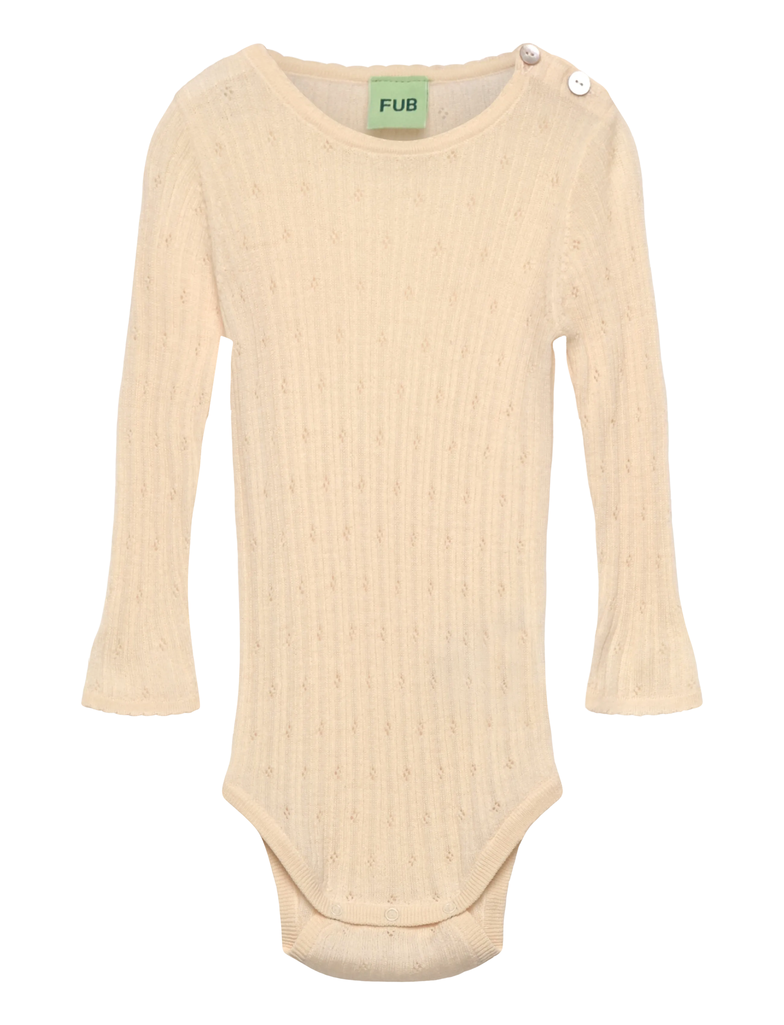 FUB Baby Pointelle Body - E-smaspäev - ECRU / cream