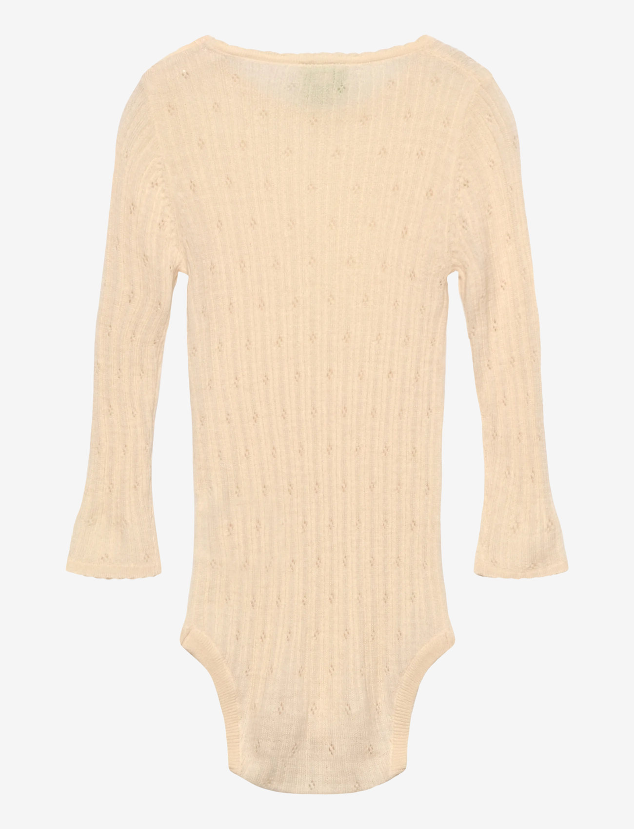 FUB - Baby Pointelle Body - langærmede bodyer - ecru - 1