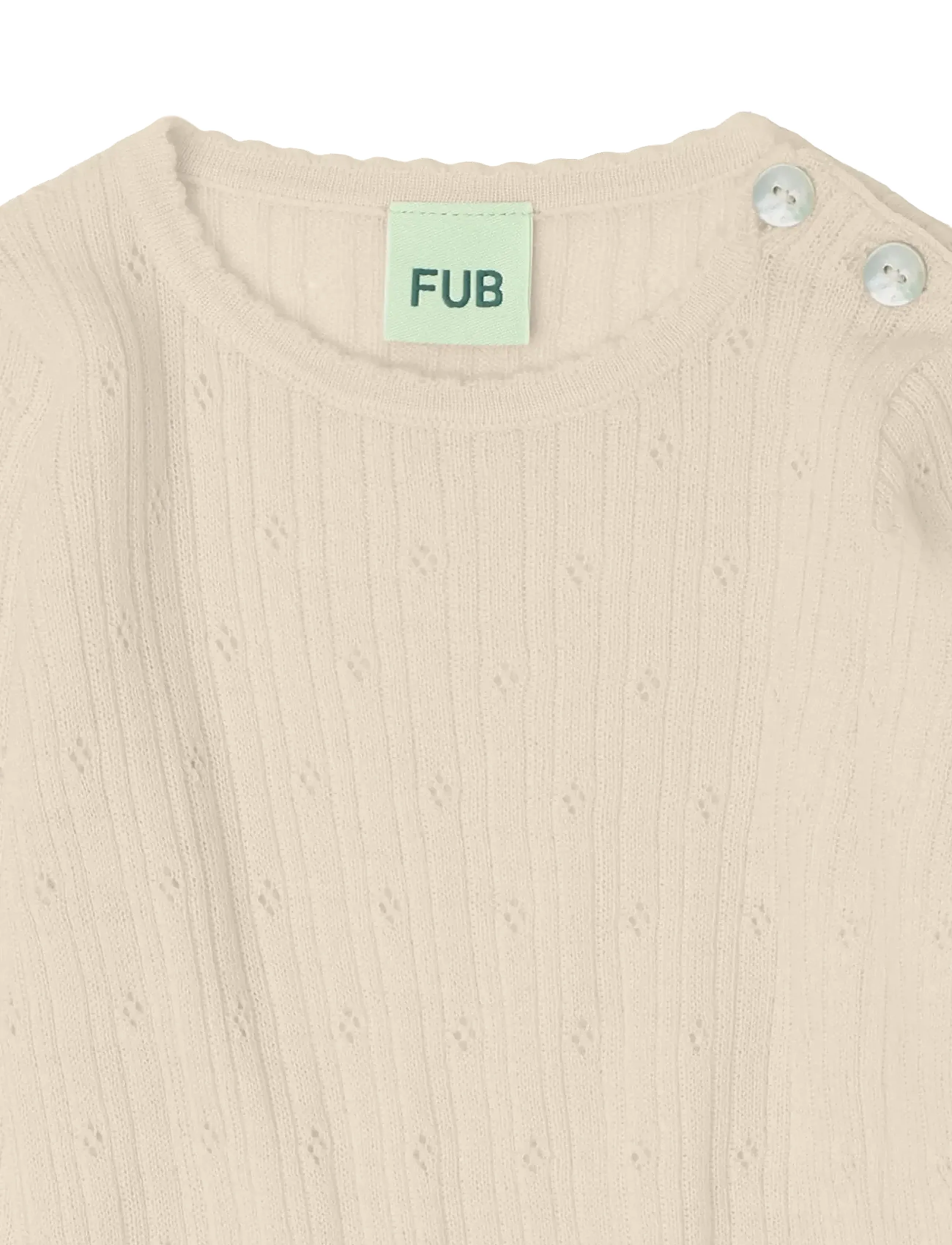 FUB - Baby Pointelle Body - ecru - 2