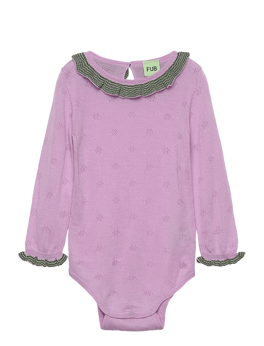 FUB - Baby Ruffle Body - langärmelige bodys - iris - 0