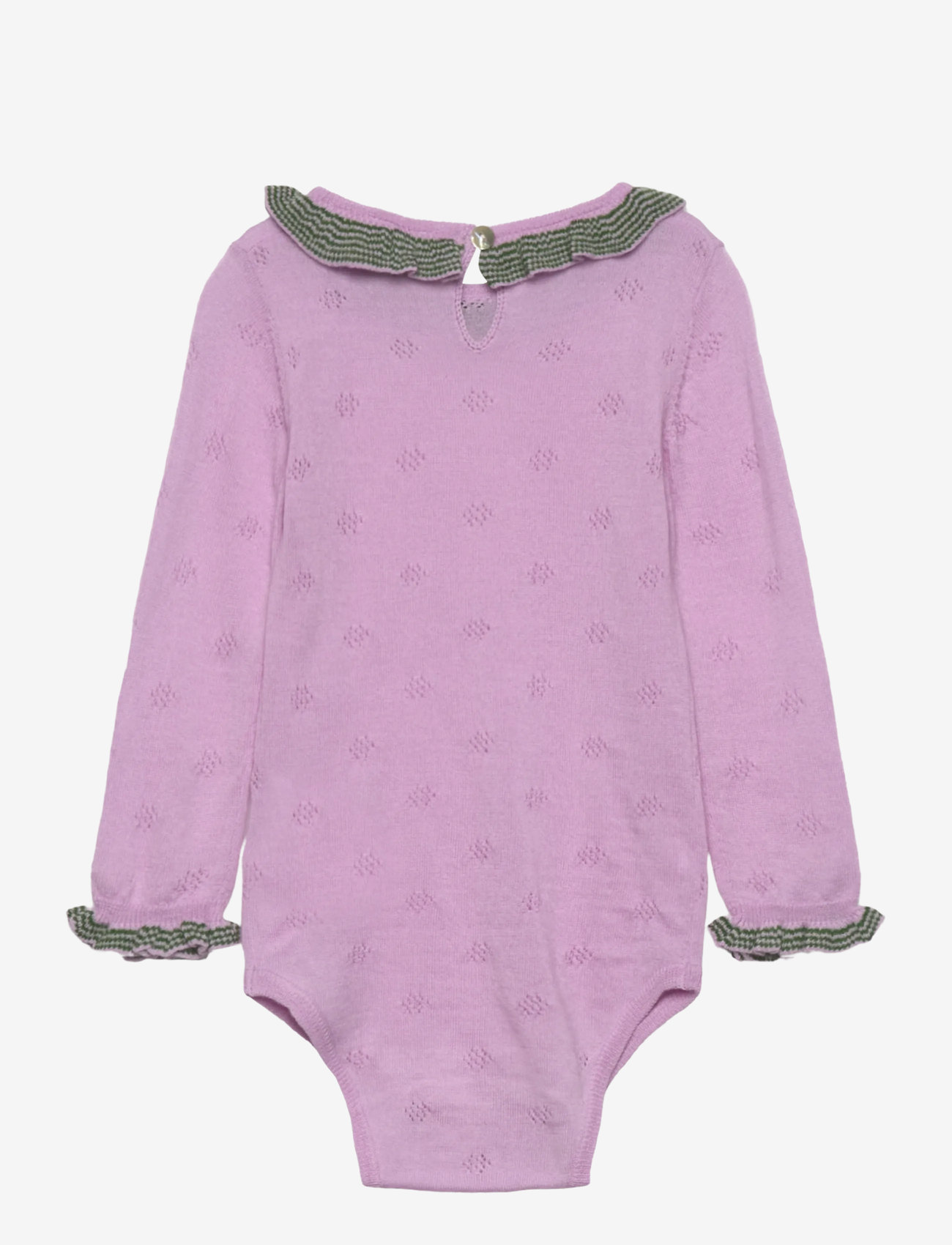 FUB - Baby Ruffle Body - langærmede bodyer - iris - 1