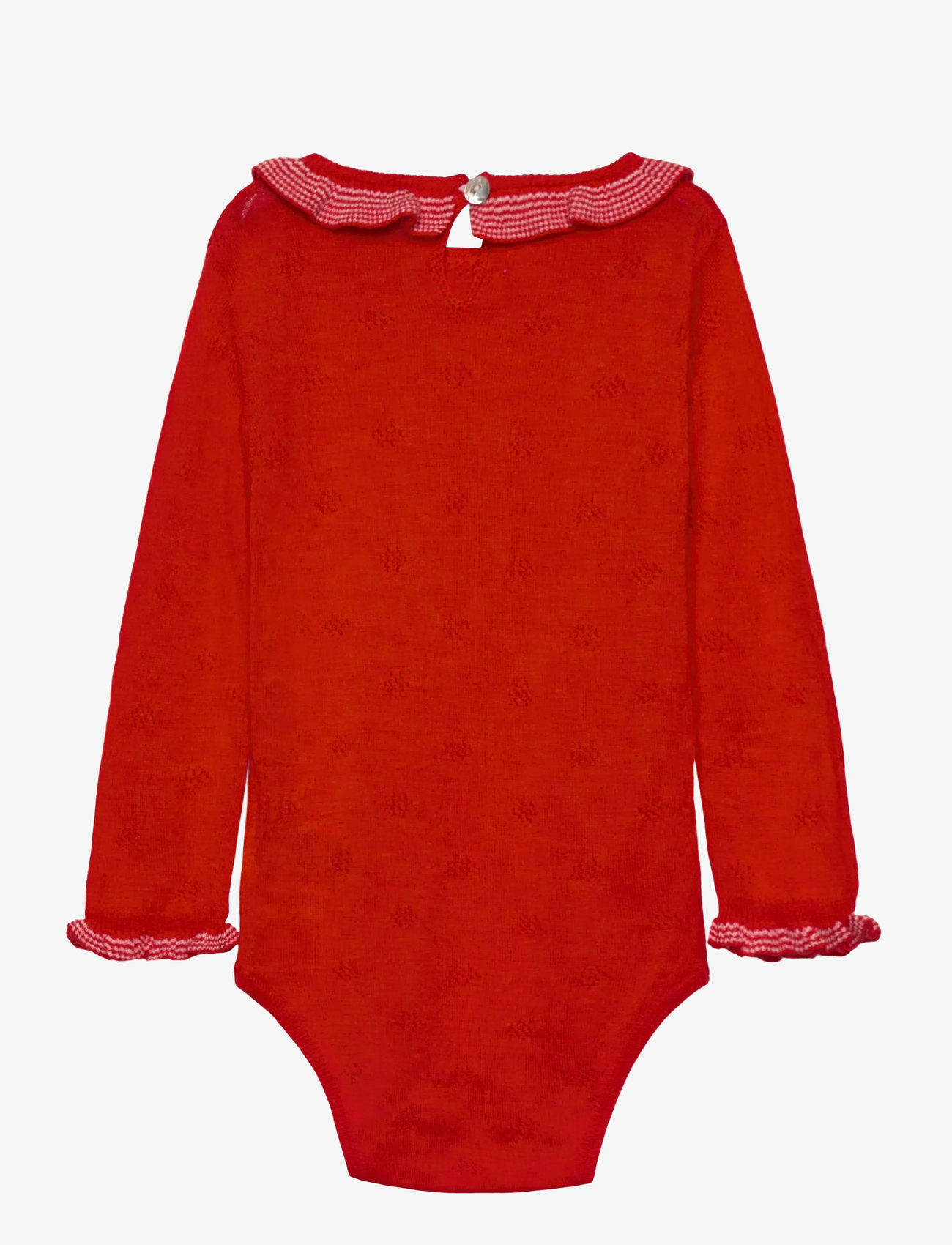 FUB - Baby Ruffle Body - langærmede bodyer - signal red - 1