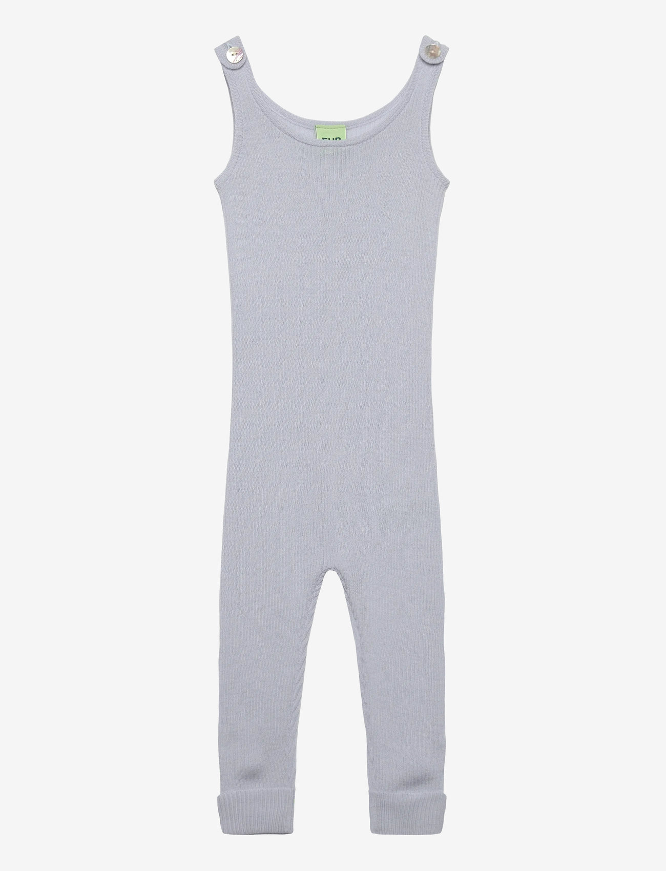 FUB - Baby Rib Overall - kortærmede heldragter - baby blue - 0