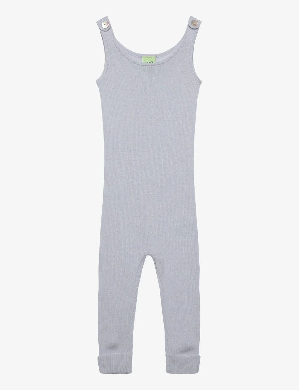 FUB - Baby Rib Overall - korte mouwen - baby blue - 0