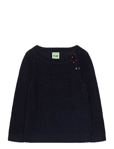 FUB Baby Raglan Sweater - Baby 0 bis 2 Jahren - DARK NAVY / navy