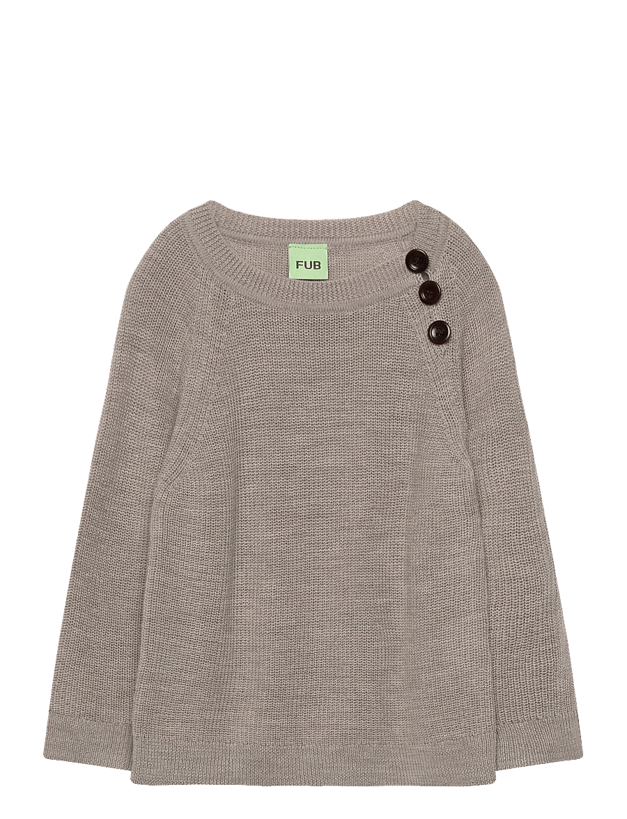 FUB - Baby Raglan Sweater - džemprid - oat melange - 0