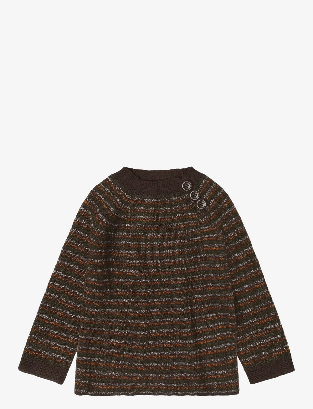 FUB - Baby High Neck Crew - džemperi - mocca melange - 0