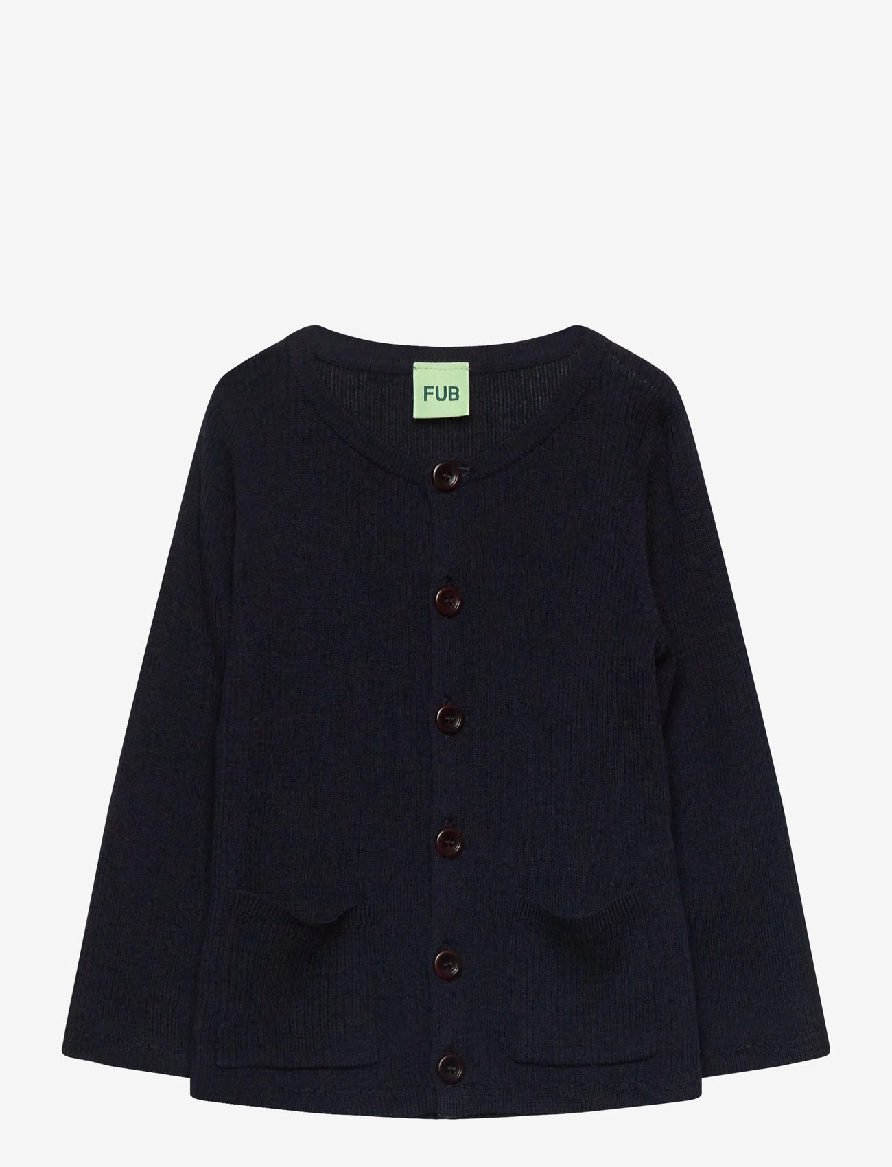 FUB - Baby Rib Cardigan - cardigans - dark navy - 0