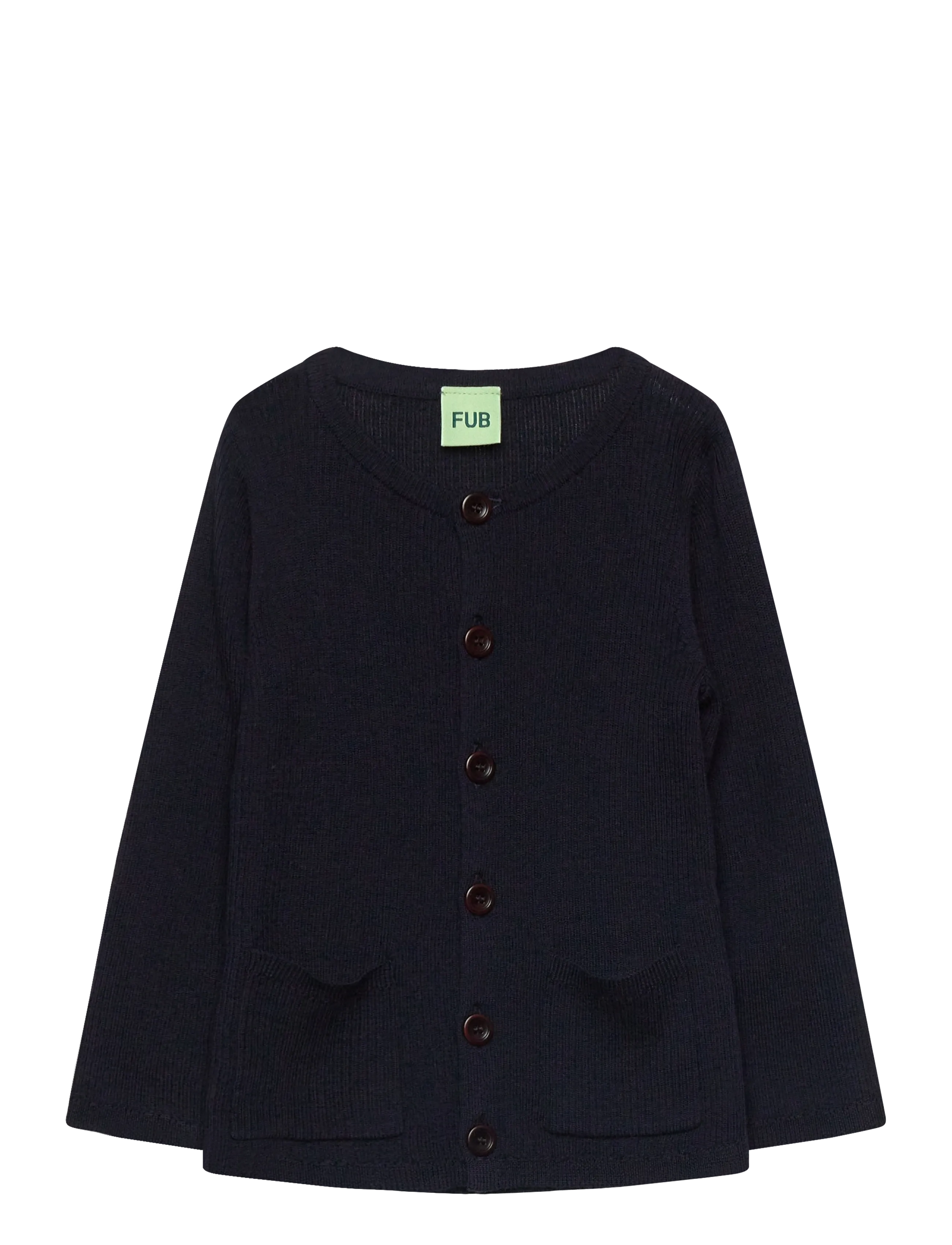 FUB Baby Rib Cardigan - Strik - DARK NAVY / navy