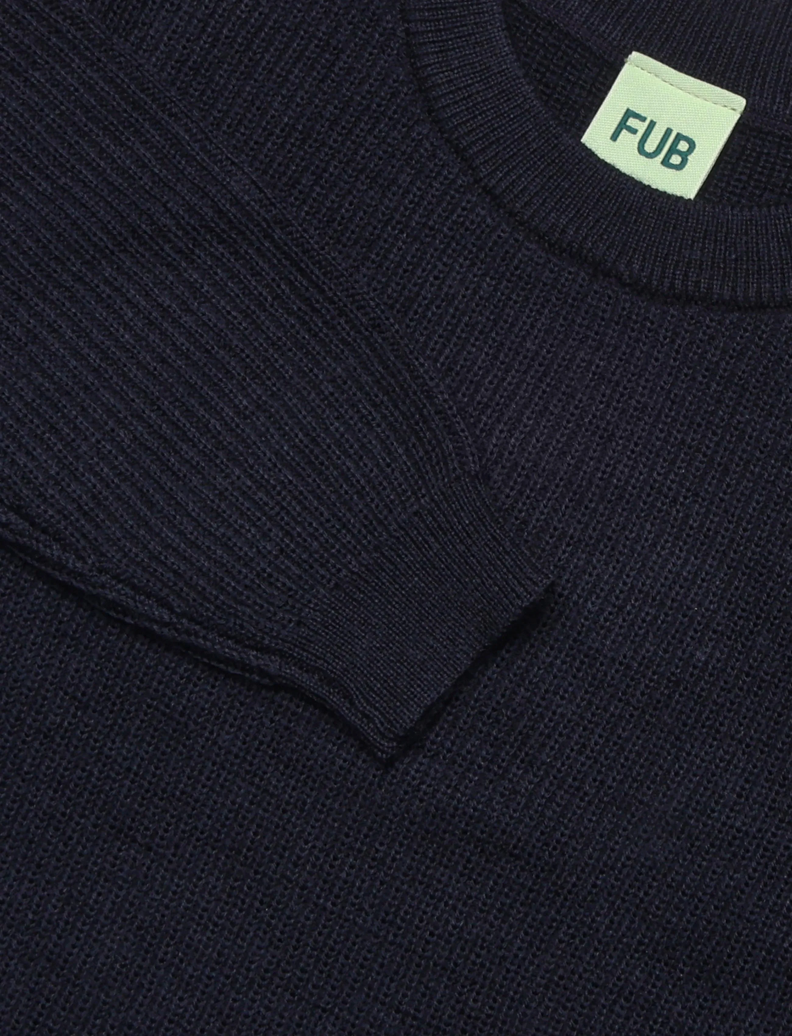 FUB - Baby Rib Jumper - trøjer - dark navy - 2