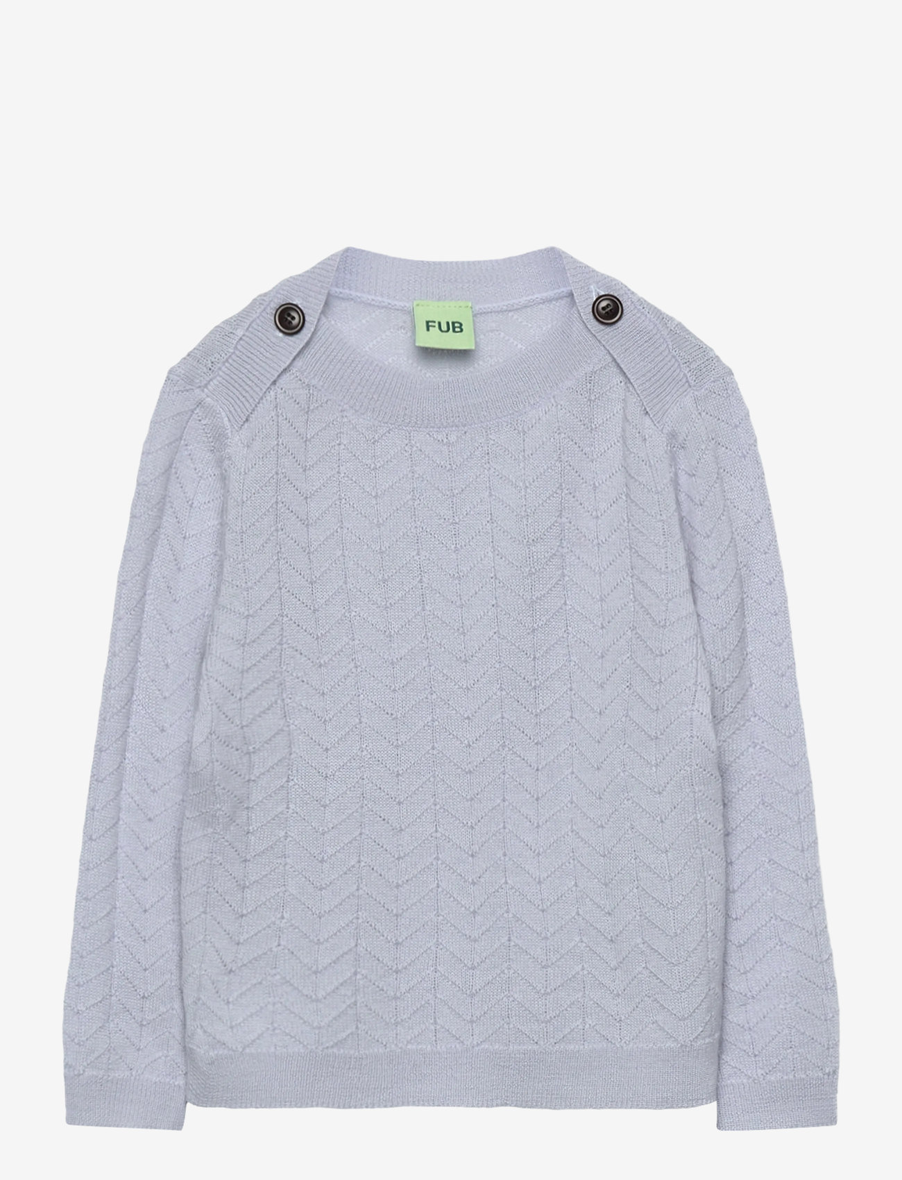 FUB - Baby ZigZag Blouse - džemprid - baby blue - 0