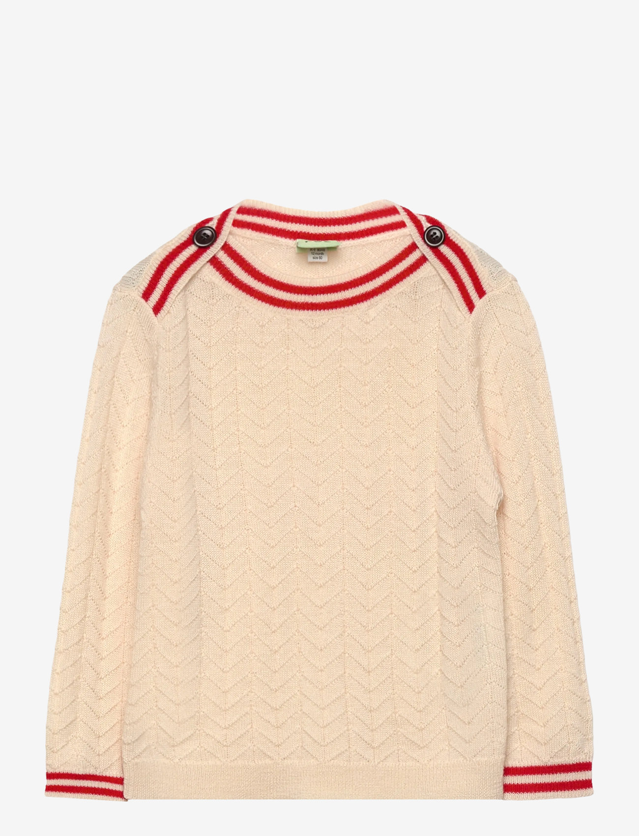 FUB - Baby ZigZag Blouse - trøjer - ecru - 0