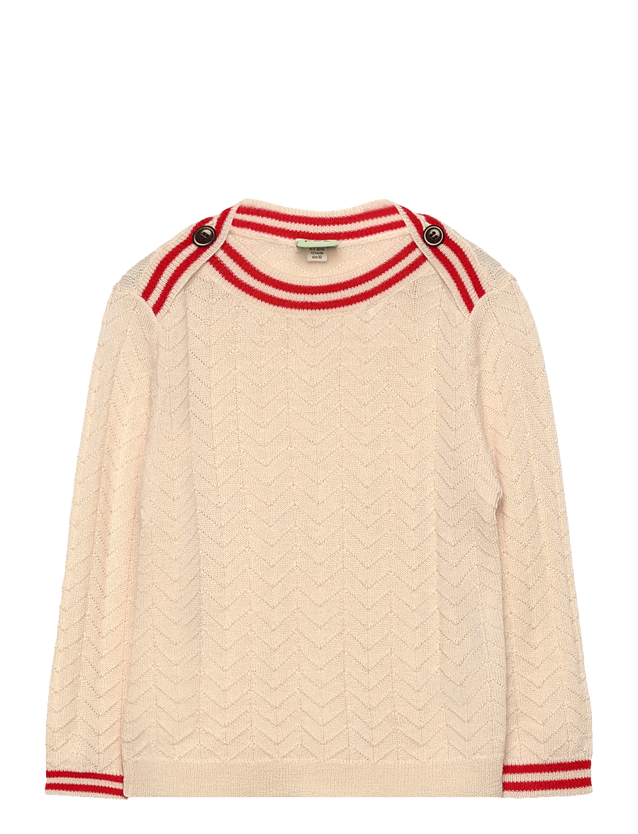 FUB - Baby ZigZag Blouse - džemprid - ecru - 0