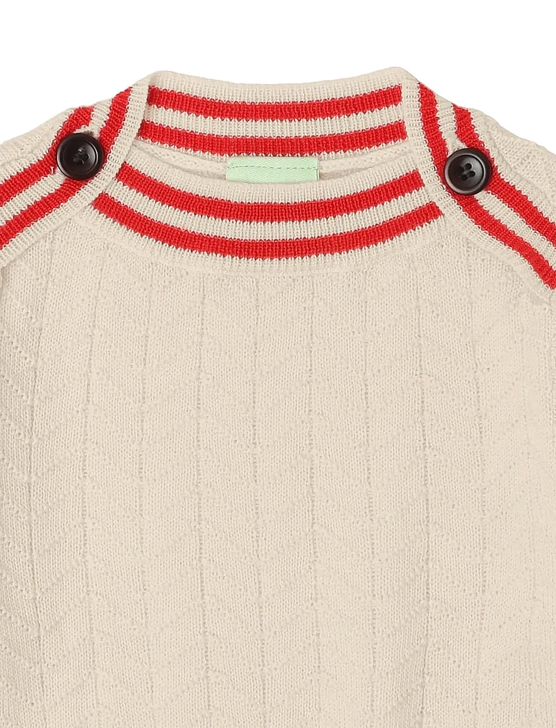 FUB - Baby ZigZag Blouse - džemprid - ecru - 2