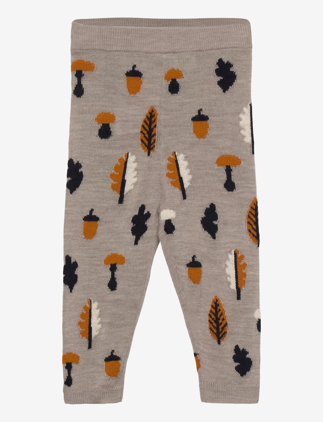 FUB - Baby Jaquard Pants - babybyxor - oat melange - 0