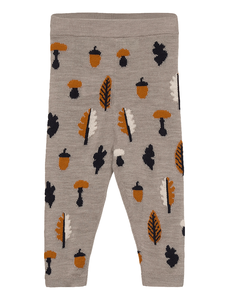FUB - Baby Jaquard Pants - babybyxor - oat melange - 0